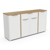 Komoda ACCESS 347761 (bela + rjava, 161x 39,5x85,5) Komoda ACCESS 347761 (bela + rjava, 161x 39,5x85,5)