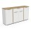 Komoda ACCESS 347761 (bela + rjava, 161x 39,5x85,5)