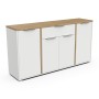 Komoda ACCESS 347761 (bela + rjava, 161x 39,5x85,5)