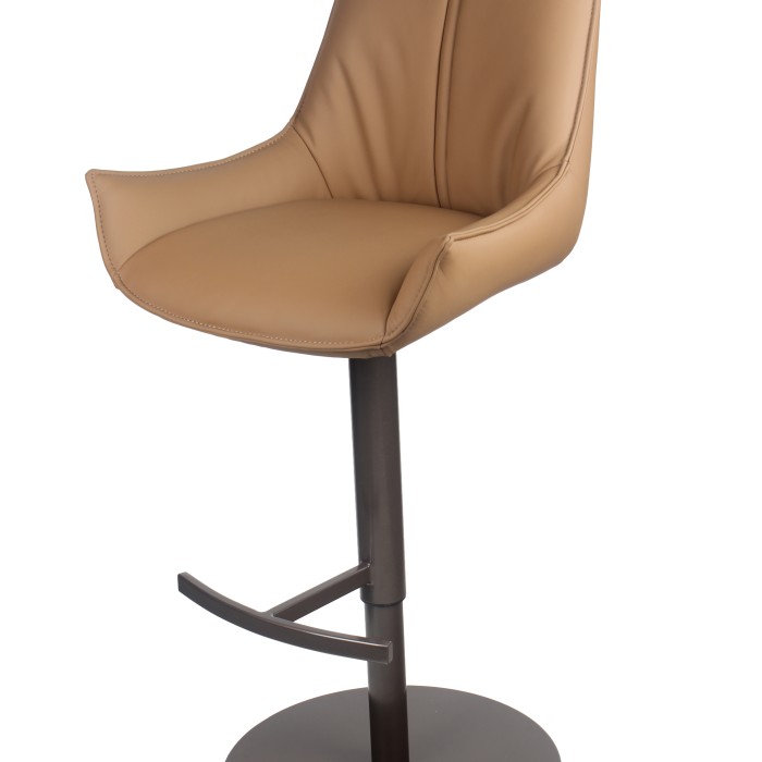Barski stol TRENDBAR (rjava, 52x59x93,5-115)