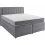 Box spring postelja JASMINA (160x200, 164x214x120, siva - Cosmic new 106)