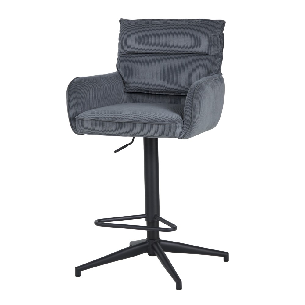 Barski stol SVELABAR (antracit, 54x59x102-122)