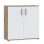 komoda IKOLI 222 (hrast + bela, 80x31,5x82)