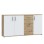 Komoda IKOLI 241 (hrast + bela, 159x31,5x81,5)