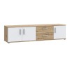 TV komoda IKOLI 041 (hrast + bela, 174,5x41x43) TV komoda IKOLI 041 (hrast + bela, 174,5x41x43)
