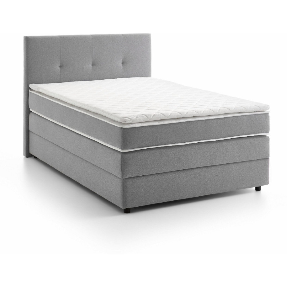 Box spring postelja MERLIN (125x208x121, siva - Cosmic new 106)