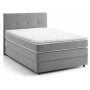 Box spring postelja MERLIN POCKET (145x208x121, siva - Cosmic new 106)