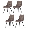Stol MESINA (rjava, 48x60x89)