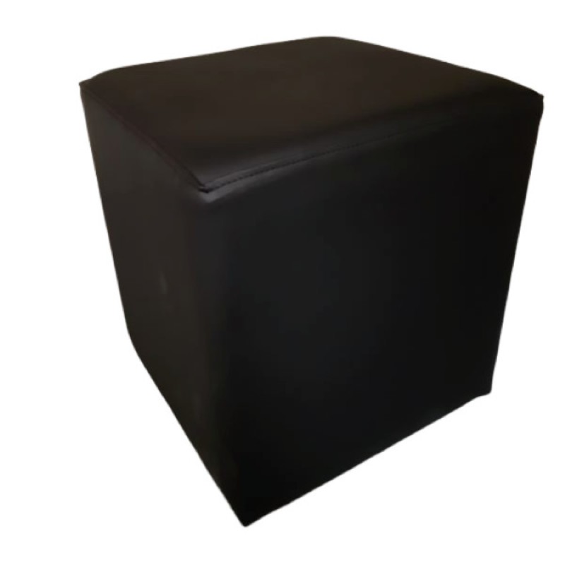 Tabure TERNA (črna, Umetno usnje)