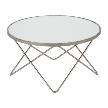 Klubska miza SATIN (bela)