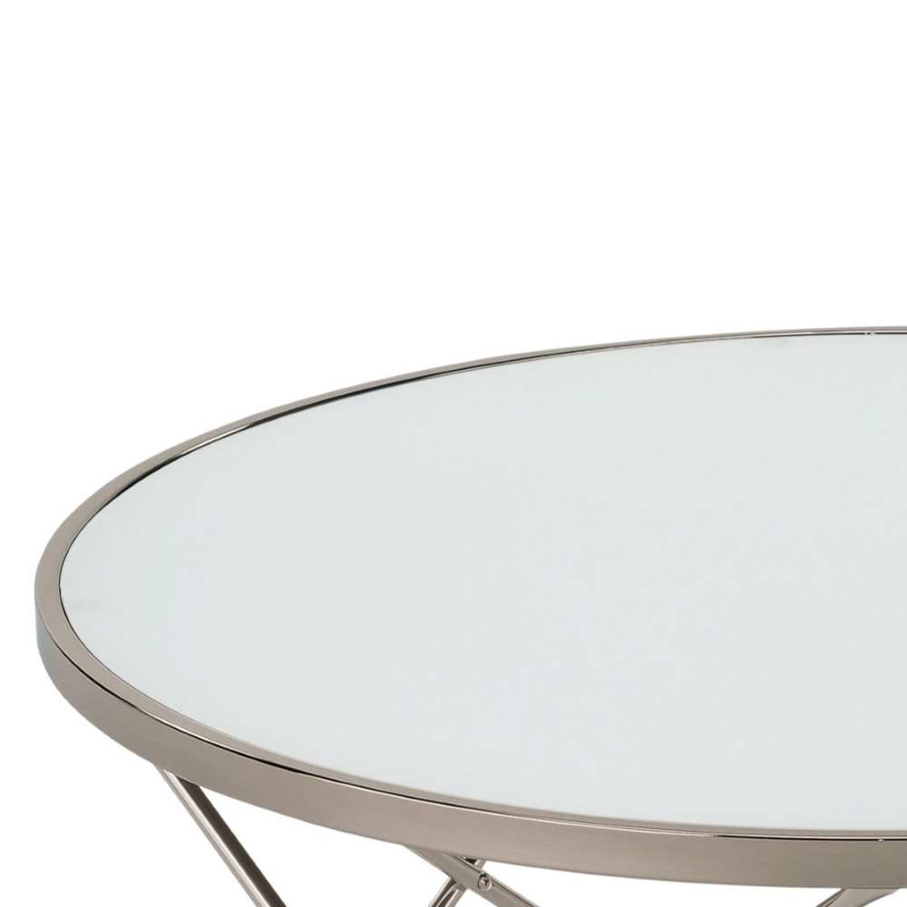 Klubska miza SATIN (bela)