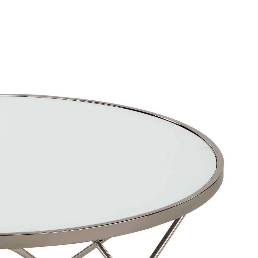 Klubska miza SATIN (bela)