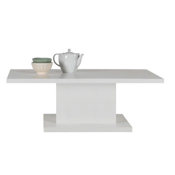 Miza LAVINA 2 (bela visok sijaj, 160x80x74)