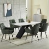 Miza AMAYA (160x90x76, bel marmor, mat) Miza AMAYA (160x90x76, bel marmor, mat)