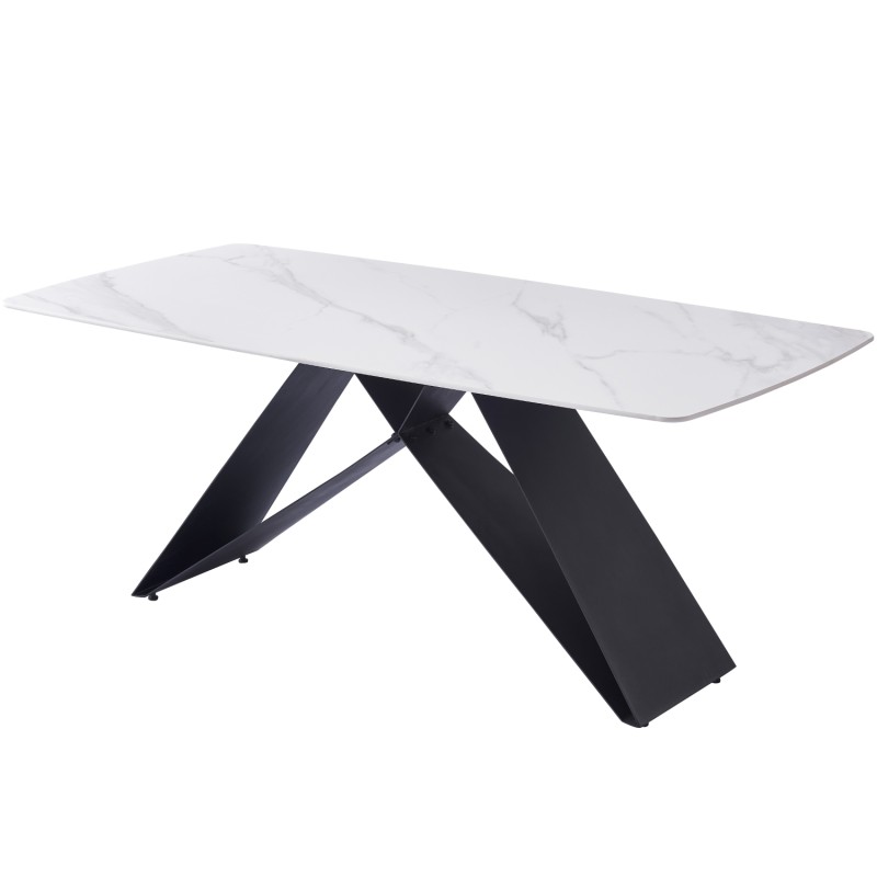 Miza AMAYA (180x90x76, bel marmor, mat) Miza AMAYA (180x90x76, bel marmor, mat)