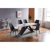 Miza AMAYA (180x90x76, bel marmor, mat) Miza AMAYA (180x90x76, bel marmor, mat)