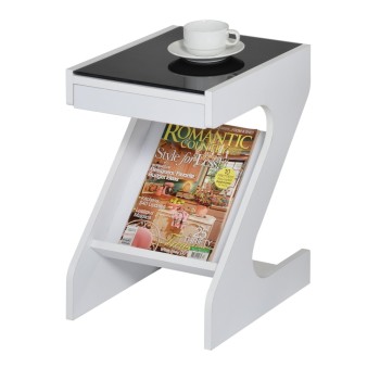 Klubska miza BLAIR (bela + črna)