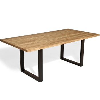 Miza CONNECT - noga U (črna, 160/180/200/220/240, 8x4)