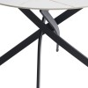 Miza METAX (bela + zlato, Ø 133x76, mat) Miza METAX (bela + zlato, Ø 133x76, mat)