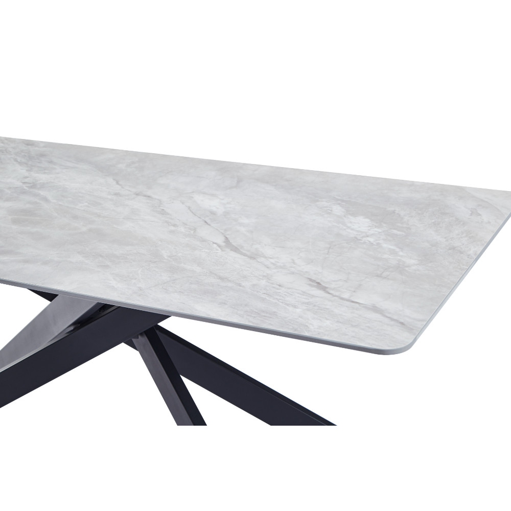 Miza MARIGOLD 1 (HG siv marmor, 180x90x75, svetleč) Miza MARIGOLD 1 (HG siv marmor, 180x90x75, svetleč)