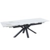 Raztegljiva miza AROSA (bel HG marmor + zlato, 160/240x90x76, svetleč) Raztegljiva miza AROSA (bel HG marmor + zlato, 160/240x90x76, svetleč)