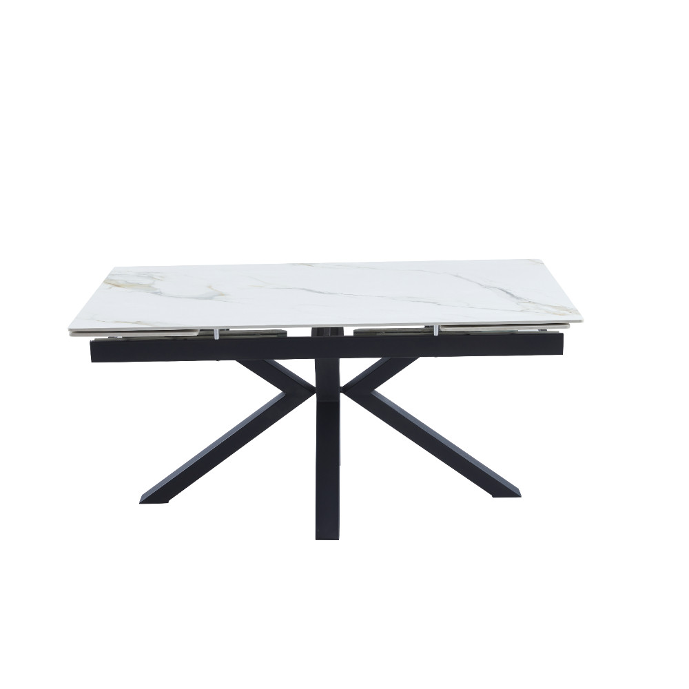 Raztegljiva miza AROSA (bel HG marmor + zlato, 160/240x90x76, svetleč) Raztegljiva miza AROSA (bel HG marmor + zlato, 160/240x90x76, svetleč)