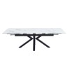Raztegljiva miza AROSA (bel HG marmor + zlato, 160/240x90x76, svetleč) Raztegljiva miza AROSA (bel HG marmor + zlato, 160/240x90x76, svetleč)