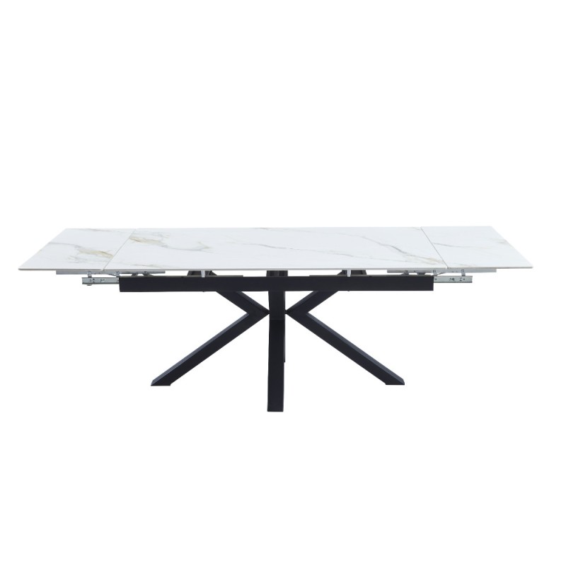 Raztegljiva miza AROSA (bel HG marmor + zlato, 160/240x90x76, svetleč) Raztegljiva miza AROSA (bel HG marmor + zlato, 160/240x90x76, svetleč)