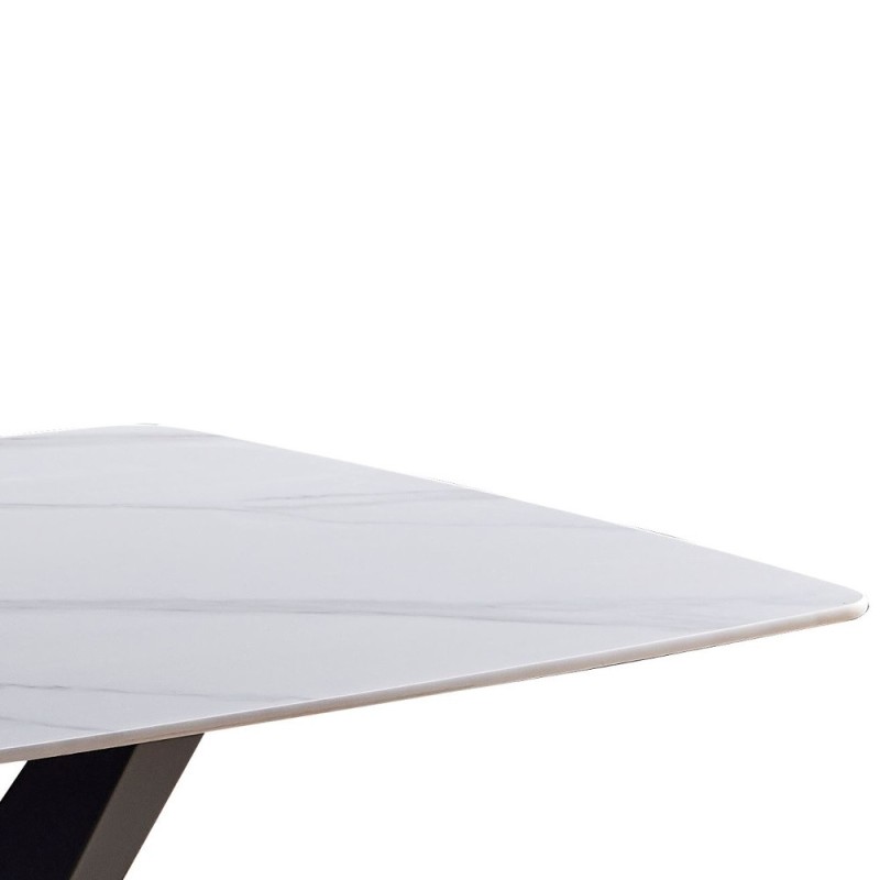 Miza SIRIJ (bel marmor, 180x90x75, mat) Miza SIRIJ (bel marmor, 180x90x75, mat)