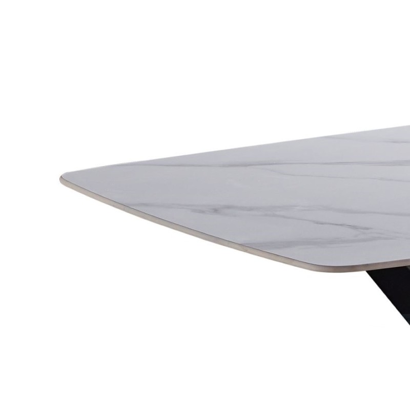 Miza SIRIJ (bel marmor, 180x90x75, mat) Miza SIRIJ (bel marmor, 180x90x75, mat)