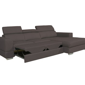 Sedežna garnitura MONTREAL REC 120 (rjava, Desna)