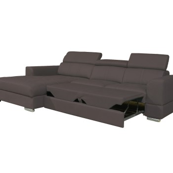 Sedežna garnitura MONTREAL REC 120 (rjava, Leva)