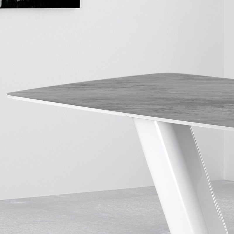 Table BLOOM (160x90x76, siva + bela, mat) Table BLOOM (160x90x76, siva + bela, mat)