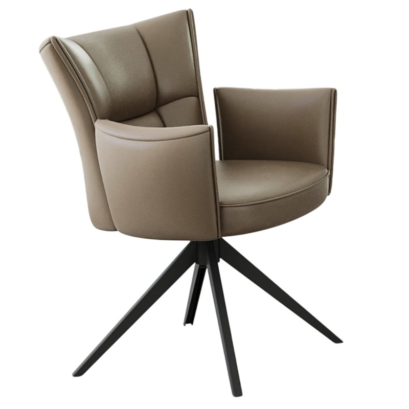 Stol LEDER (rjava) Stol LEDER (rjava)