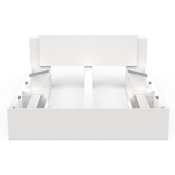 Postelja LIFE 385 (bela, 185x227x88)