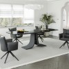 Raztegljiva miza BUBBLE (črna, 180-260x95x76) Raztegljiva miza BUBBLE (črna, 180-260x95x76)