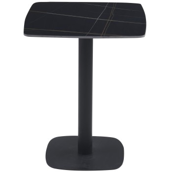 Miza ANNIE (črna, 60x60x75, mat)