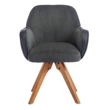 Chair MANDELA (črna + zelena)