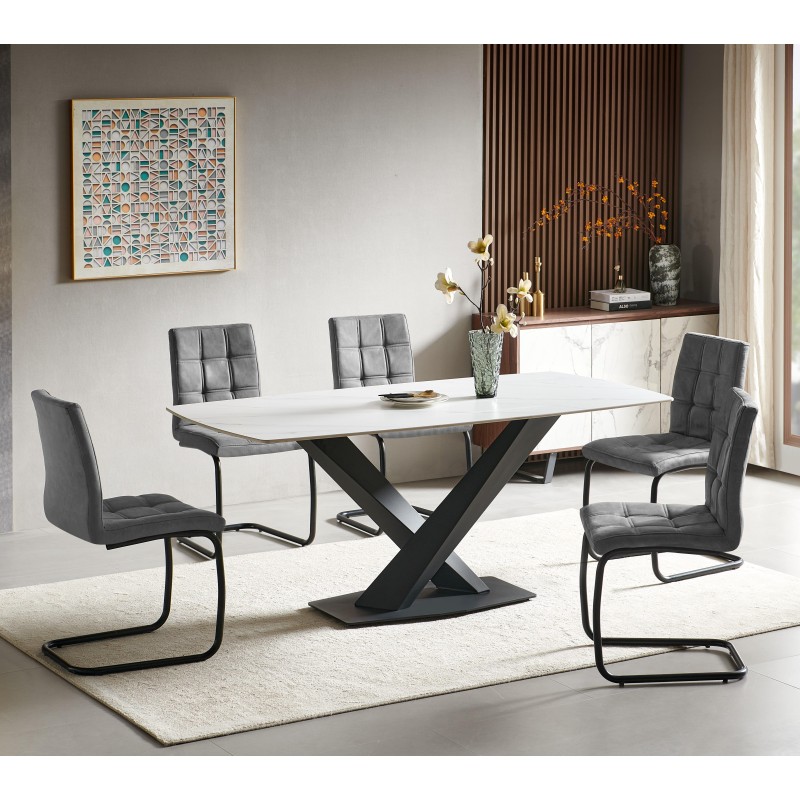 Stol PARMA (temno siva, 46,5x55x90,5) Stol PARMA (temno siva, 46,5x55x90,5)