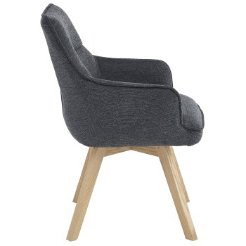 Stol NALVI (antracit, 55x57x82) Stol NALVI (antracit, 55x57x82)