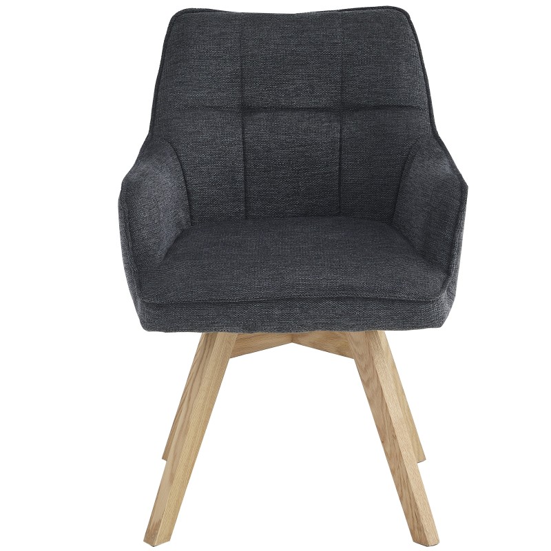 Stol NALVI (antracit, 55x57x82) Stol NALVI (antracit, 55x57x82)