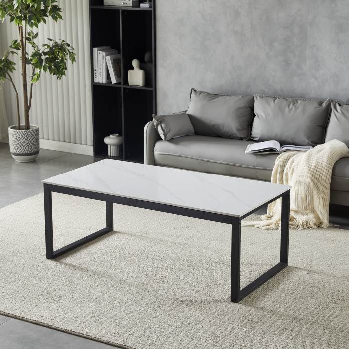Klubska miza HANOS (bela visok sijaj, 120x60x45, svetleč) Klubska miza HANOS (bela visok sijaj, 120x60x45, svetleč)