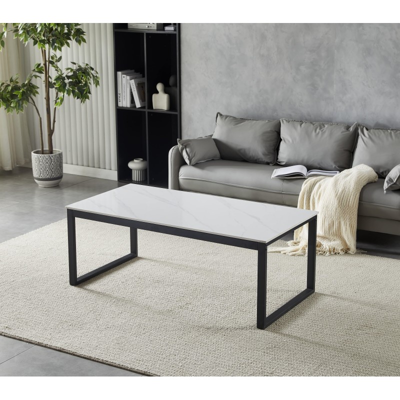 Klubska miza HANOS (bela visok sijaj, 120x60x45, svetleč) Klubska miza HANOS (bela visok sijaj, 120x60x45, svetleč)