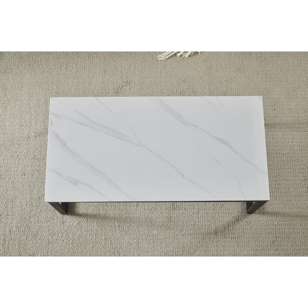 Klubska miza HANOS (bela visok sijaj, 120x60x45, svetleč) Klubska miza HANOS (bela visok sijaj, 120x60x45, svetleč)