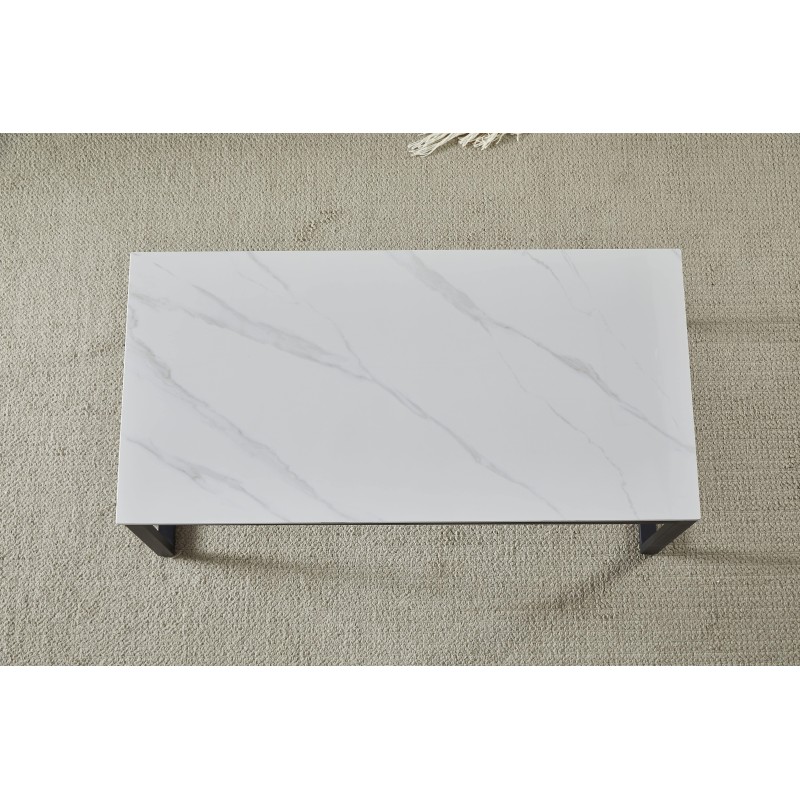 Klubska miza HANOS (bela visok sijaj, 120x60x45, svetleč) Klubska miza HANOS (bela visok sijaj, 120x60x45, svetleč)