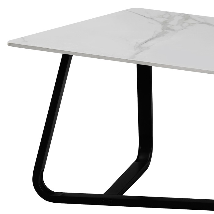 Klubska miza RALOS (120x60x45, bela + zlato, mat) Klubska miza RALOS (120x60x45, bela + zlato, mat)