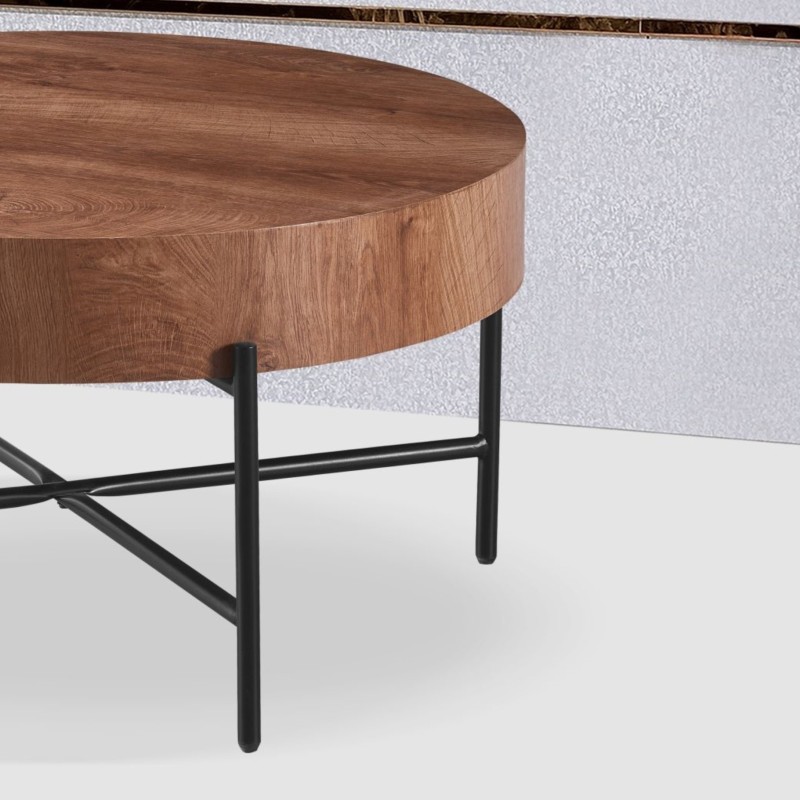 Klubska miza KAMIK (rjava, Ø 80x42) Klubska miza KAMIK (rjava, Ø 80x42)