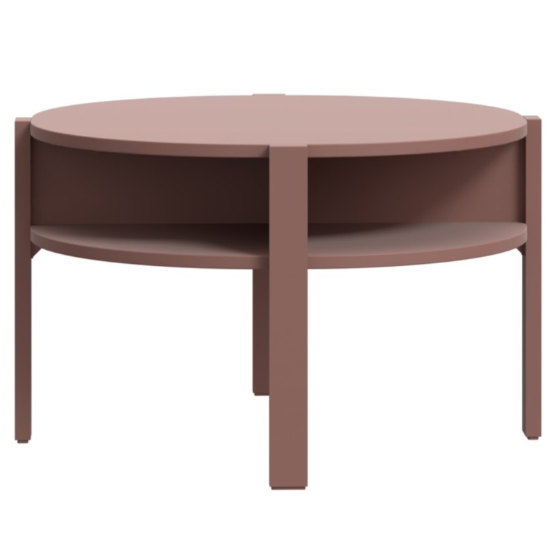 Klubska miza TOBAGO (terakota, Ø 74,5x45,5) Klubska miza TOBAGO (terakota, Ø 74,5x45,5)