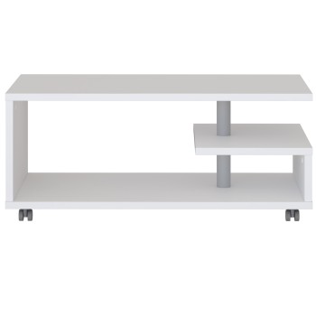 Klubska miza BAILEY (bela, 105x60x45,5)