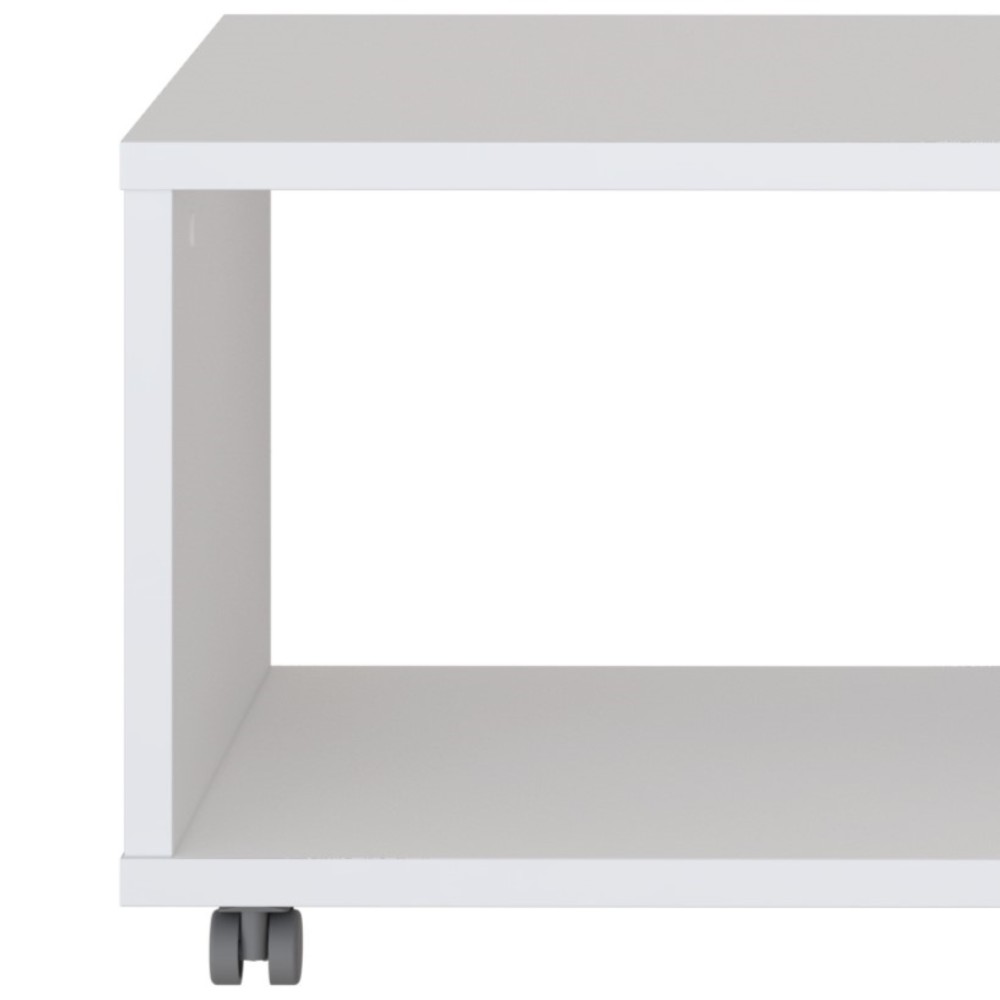 Klubska miza BAILEY (bela, 105x60x45,5)